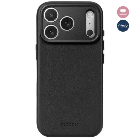 Decoded Leather Case for iPhone 18/17 Pro Max - Black